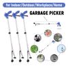 1/2Pcs Folding Garbage Picker Aluminum Alloy Trash Grabber Waste Leaves Picker Cleaning Up Clip Household Garden Cleaning Tools