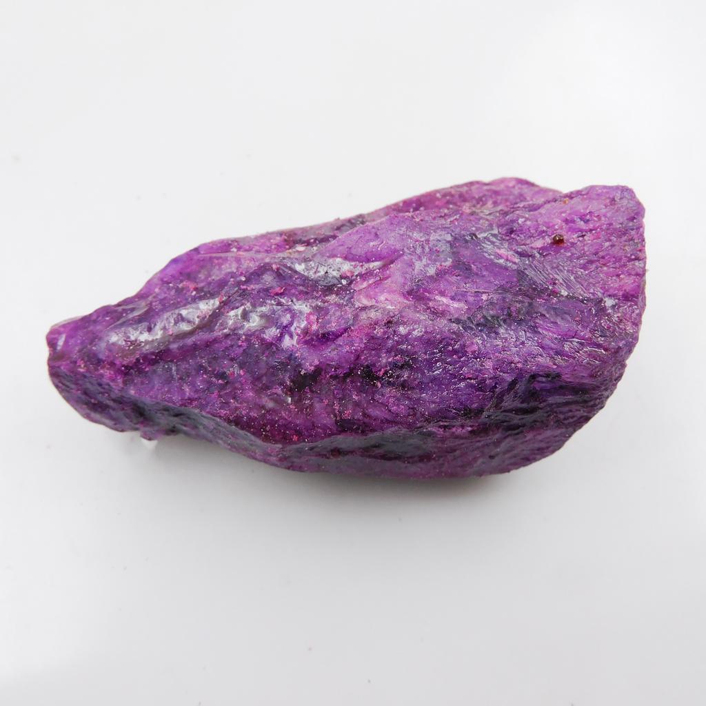 CERTIFIKOVANÝ Fialový Safír Hrubý 147,90 ct Přírodní Ne broušený Volný Drahokam