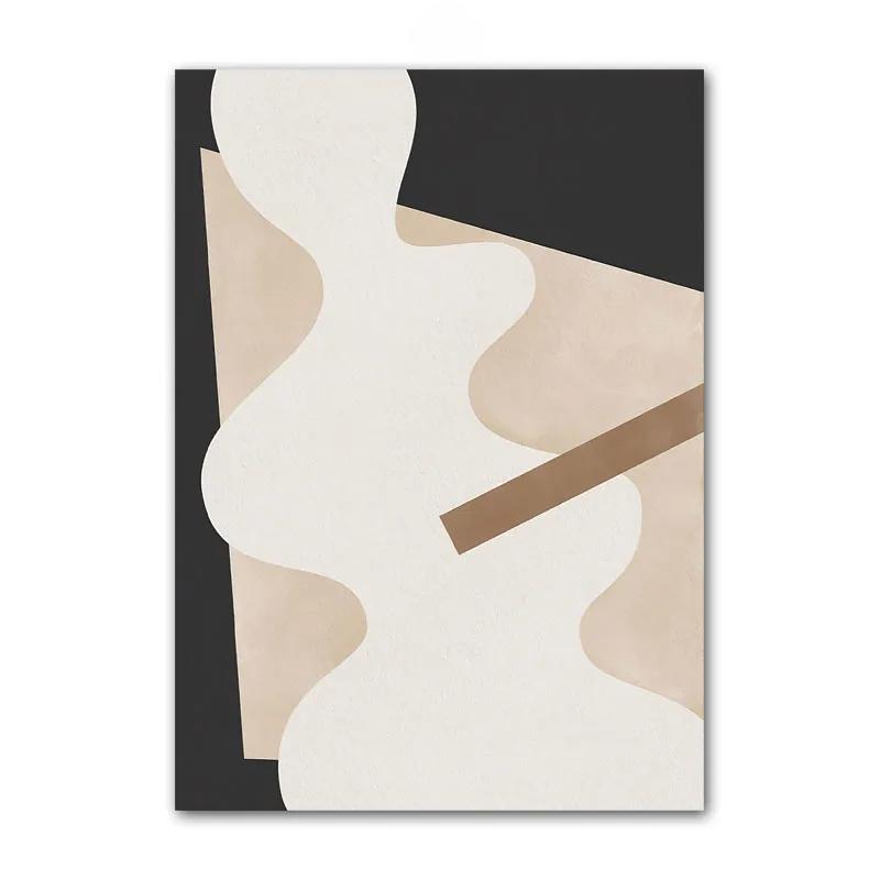 Abstraktní plakáty Tisky Čára Geometrické Pyžamová Žena Slon Obraz na plátně Moderní Nástěnné Umění Bydlení Vnitřní pokoj Domácí dekorace