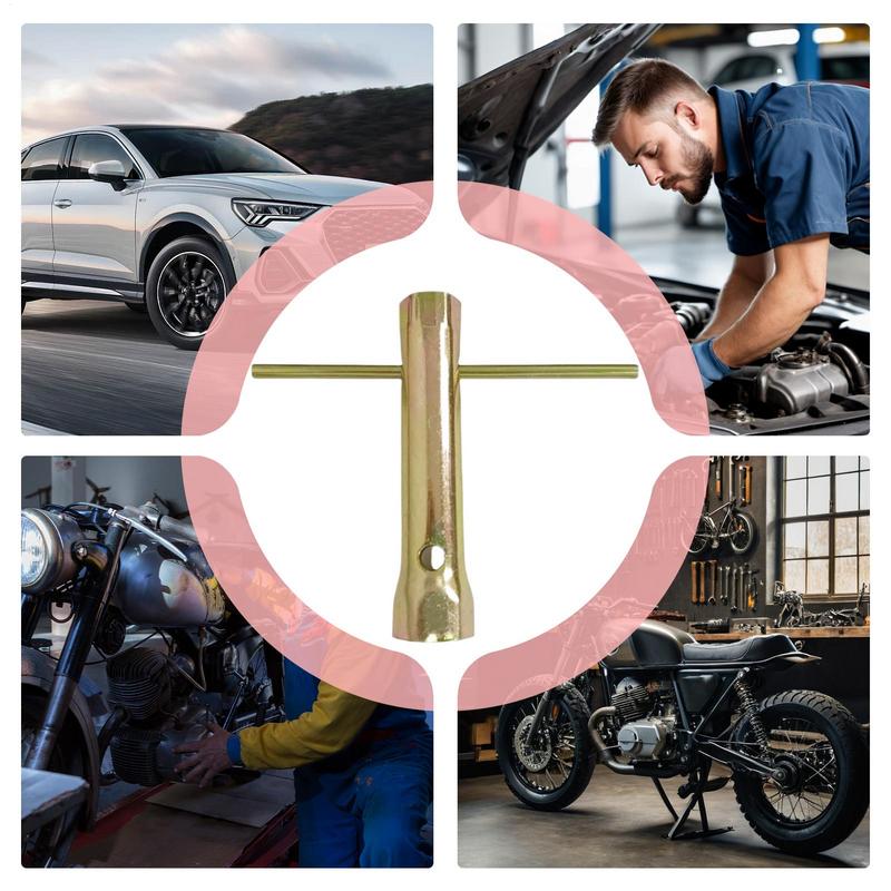 Double Ended Spark Plug Socket Wrench 16mm/18mm Spanner with Torque Bar HandleTubular Box for All Models Vehicle Maintenance