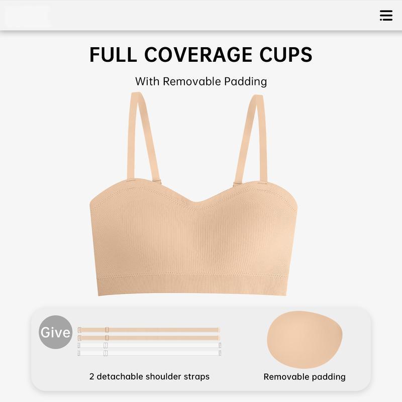 European and American underwear women's strapless non-slip tube top, chest wrapping, gathering, upper support, no steel ring bra, bra