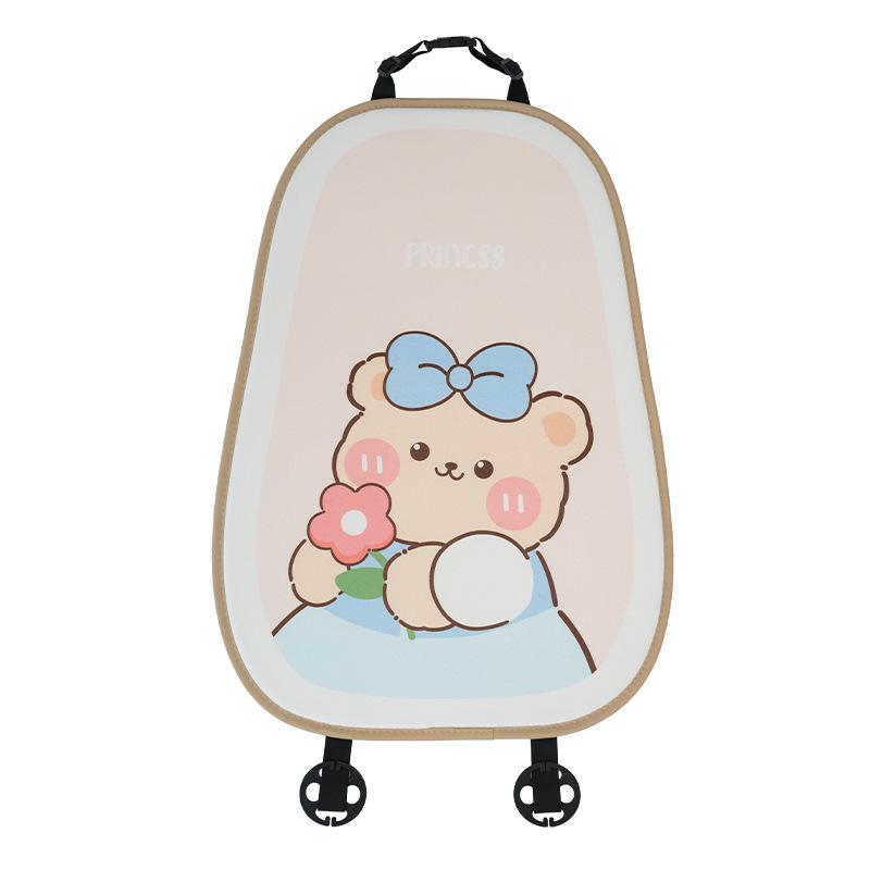 Fashionable Light Luxury Cartoon Bear Plush Waist Support Car Waist Back Neck Pillow Car Cushion Back Cute Car Accessories