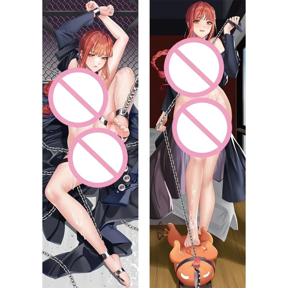 Chainsaw Man Dakimakura Anime Makima Cosplay Body Pillow Case Double-sided Print Hugging Cushion Cover Life-size Body Pillowcase