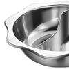 Stainless Steel Double Flavor Hot Pot Thickened Base for Restaurant Home Induction Cooker