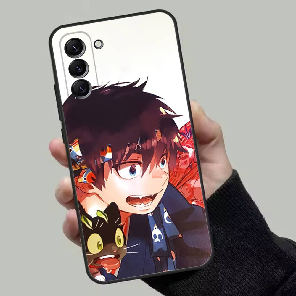 Anime Blue Exorcist Phone Case For Samsung Galaxy A13,A21s,A22,A31,A32,A52,A53,A71,A80,Soft Black Shell