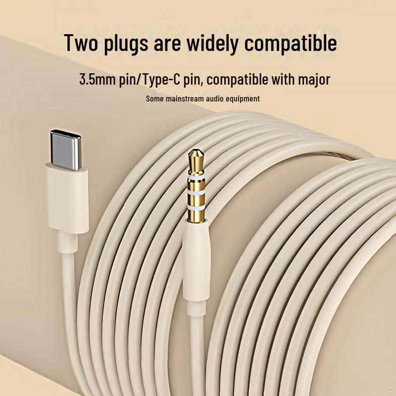 3,5mm kabelová měkká silikonová sluchátka do uší typu C pro spaní, plně kompatibilní s Xiaomi