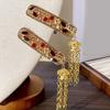 Ethnic Rhinestones Hair Accessory with Crystal Tassels Crystal Hair Clip Perfect for Weddings Parties and Everyday Wear