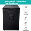Dustproof Chest Freezer Cover Waterproof Oxford Heavy Duty UV Resistant Protector for Garage Balcony Outdoor