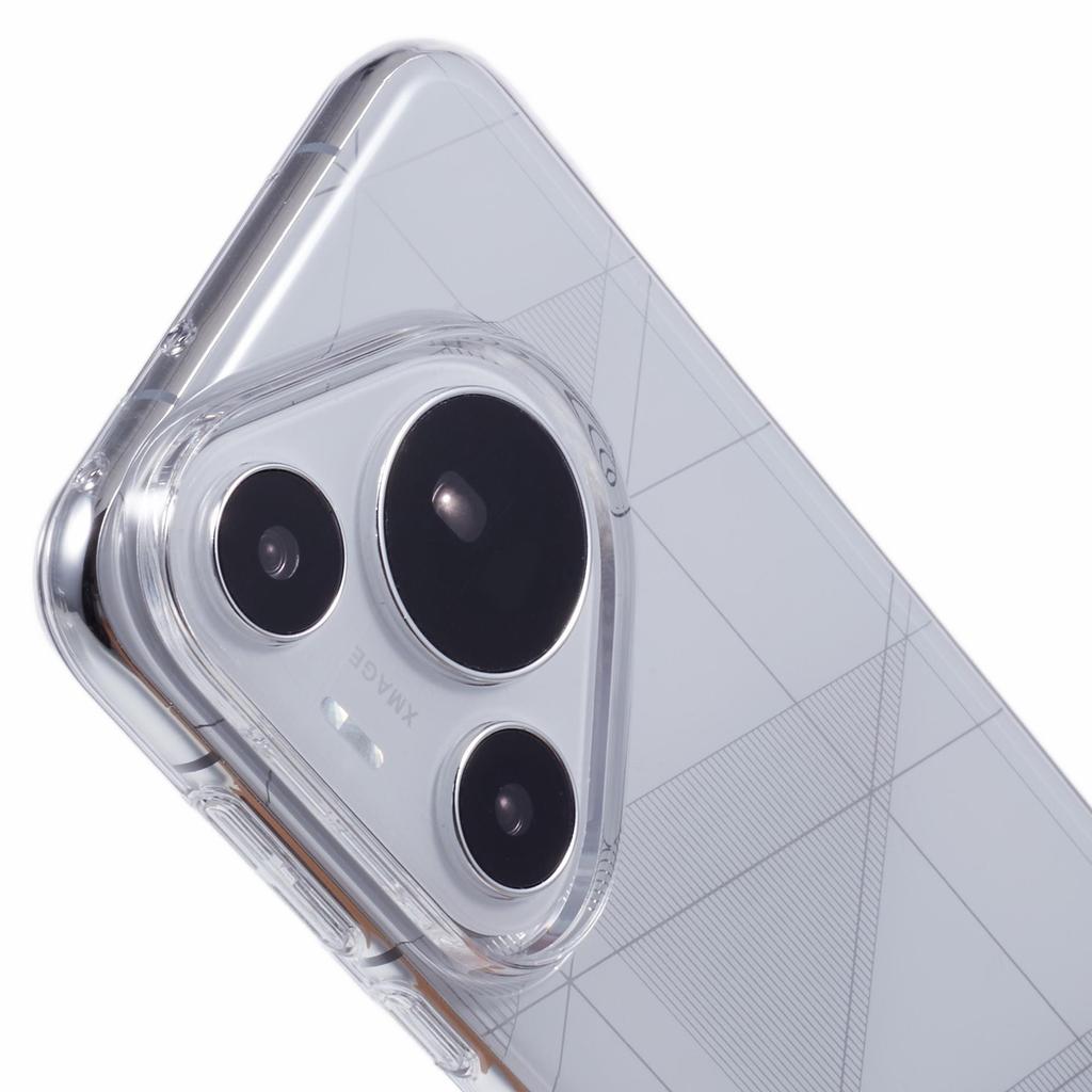 For Huawei Pura 70 Clear Case Scratch-Resistant PC Phone Cover