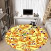 1 Stück Katze Hund Büro Runder Teppich, Schlafzimmer Wohnzimmer Heimdeko, Zimmerdeko, Offic a1016120