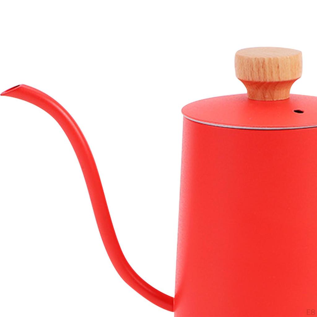 Coffee Tea Pot Gooseneck Kettle, with Lid, 350ml Pour over Drip Kettle