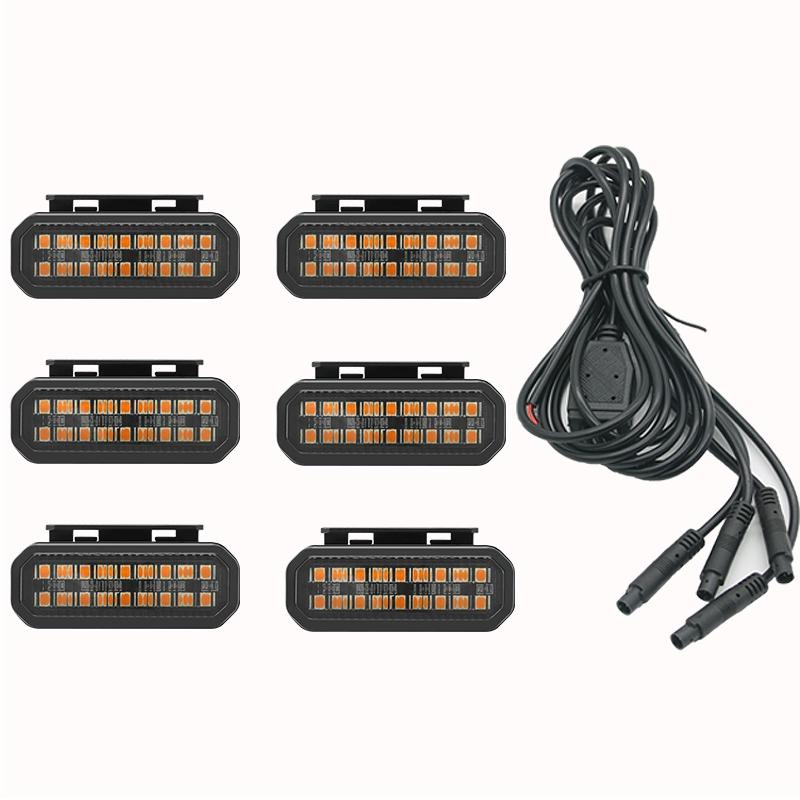 18LED Front Grille Light For Haval H5 Car Daytime Running Light Wheel Eyebrow Lamp 12V