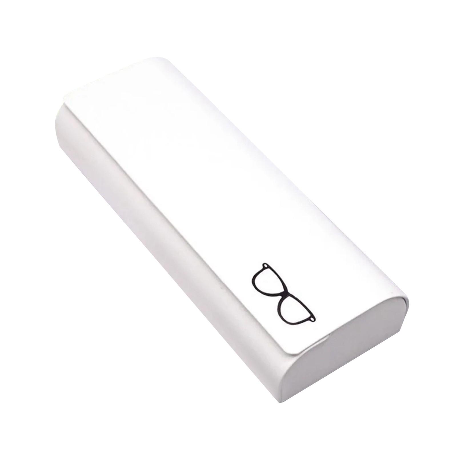 

Футляр для очков с откидной крышкой, солнцезащитные очки, жесткий футляр для очков, ящик для хранения очков One Size белый