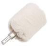 White Cloth Polishing Wheel Cylindrical Type Electric Drill Grinding Tools with Handle40mm