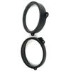 2PCS 6.5" Car Front Door Speaker Spacer Replacement Black for Subaru Forester