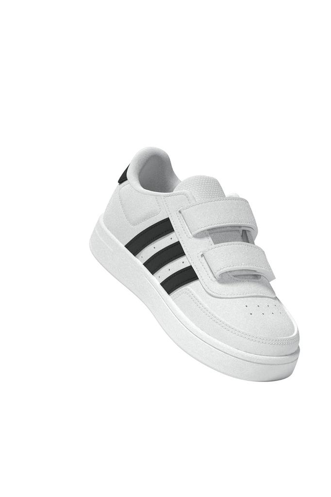 Adidas Breaknet Lifestyle Court Velcro Boys and Sizes Footwear Black Cm Kids' Sneakers, Two-Strap, Closure, Girls, 12-16.5cm, LSJ09, White/Core