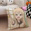 Classic Funny Japanese Anime Y-Yuru Yuri Cushion Cover Throw Pillow Cover Hidden Button Durable Polyester Chair Cushion