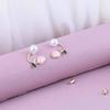 2024 Trendy Floral Pearl Stud Earrings: Elegant Tulip Design for Women