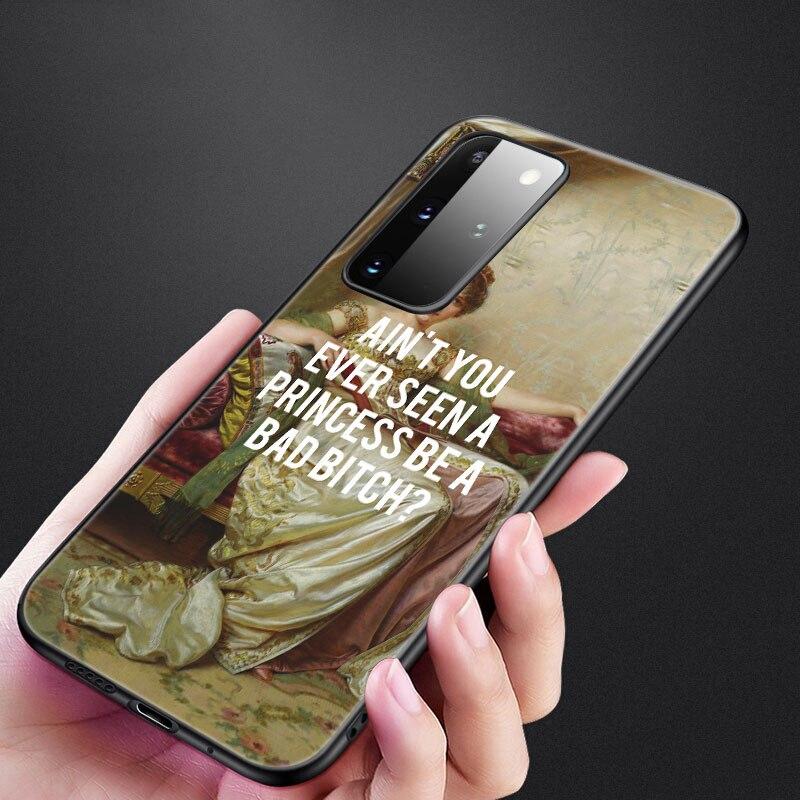 Renaissance Art Painting Phone Case For Samsung Galaxy S20 S21 FE S10 Lite Note 20 10 Lite S8 S9 S10E S10 Plus Ultra Black Cover