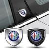 Car Stickers For Alfa Romeo 3D Metal Car Styling Fashion Decoration Shield Stickers Auto Accessories For Alfa Romeo Giulia Tonal