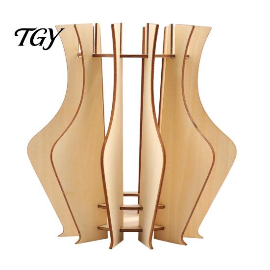 DIY Floral Arrangement Holder Wooden Puzzle Flower Vase, Display Stand for Placing Flowers & Eco Friendly Wood Decor Artificial Flowers, Suitable