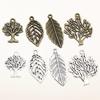 12-15pcs Alloy Metal Leaf Tree Charms Pendant DIY Jewelry Making Accessories Findings for Earrings Bracelet Necklace Craft
