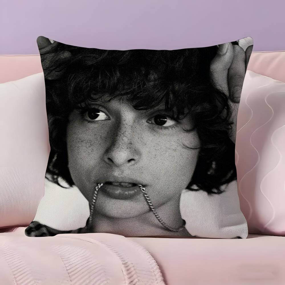 Famous Actor F-Finn W-Wolfhards Pillow Case Ultra Soft Skin Friendly Fabric Cloud Like Comfort & Concealed Zipper