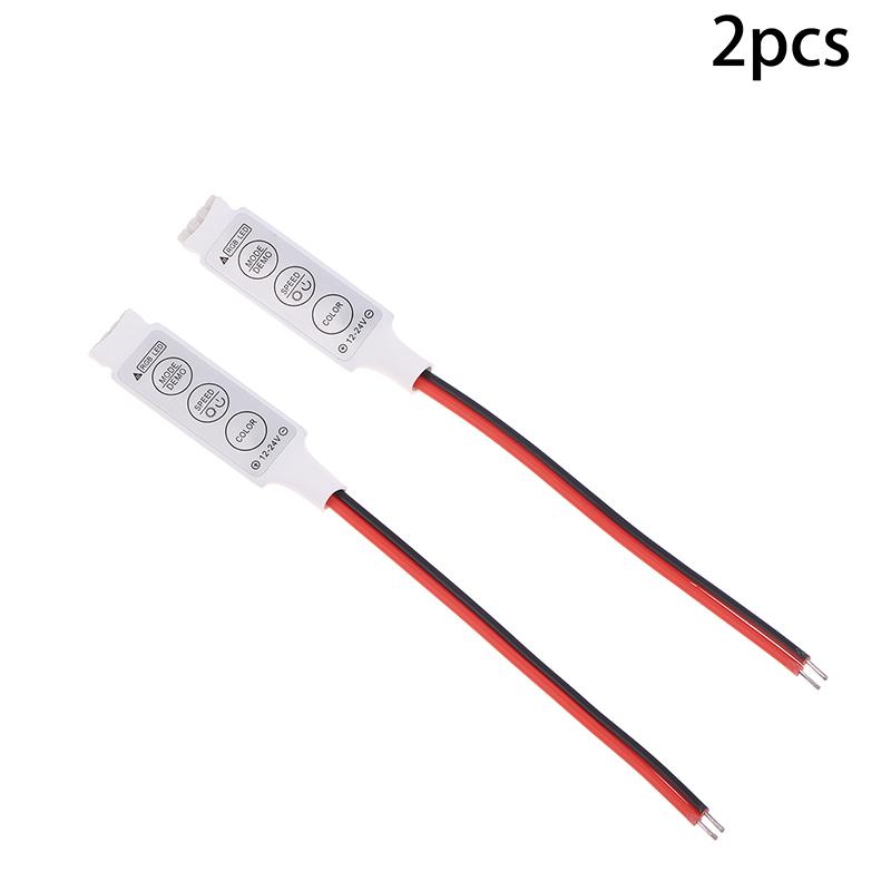 2/1Pcs Mini 12V-24V LED Light Dimming 3 Keys Controller Dimmer Driver And Switch 3528 5050 5630 SMD LED Strip Lights