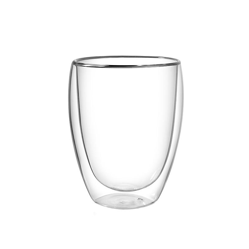 

250/350/450ml Double Wall High Borosilicate Glass Mug With Lid Heat Resistant Tea Milk Lemon Juice Coffee Water Cup Drinkware 250ML