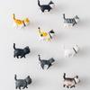 Resin Cat Shape Drawer Knobs Lovely Hanging Hooks Hardware Decor Wardrobe Door Knob Handle  Cabinet