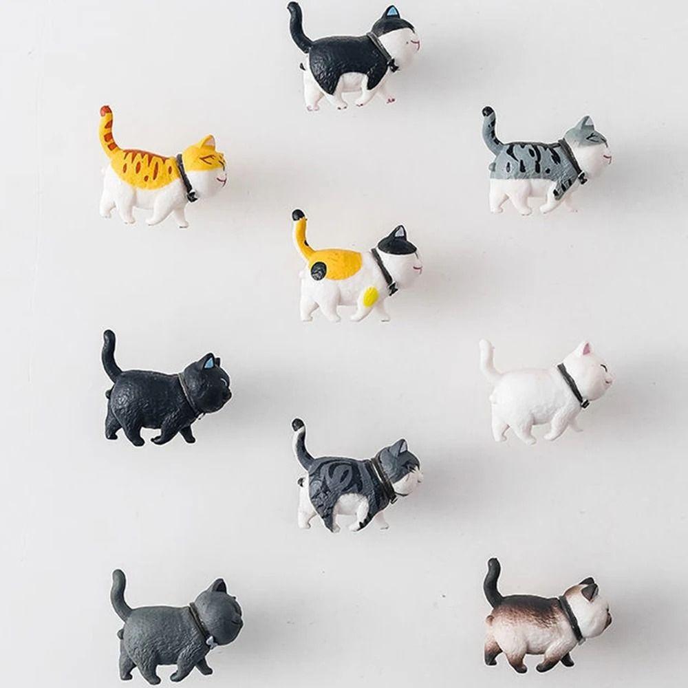 Resin Cat Shape Drawer Knobs Lovely Hanging Hooks Hardware Decor Wardrobe Door Knob Handle  Cabinet
