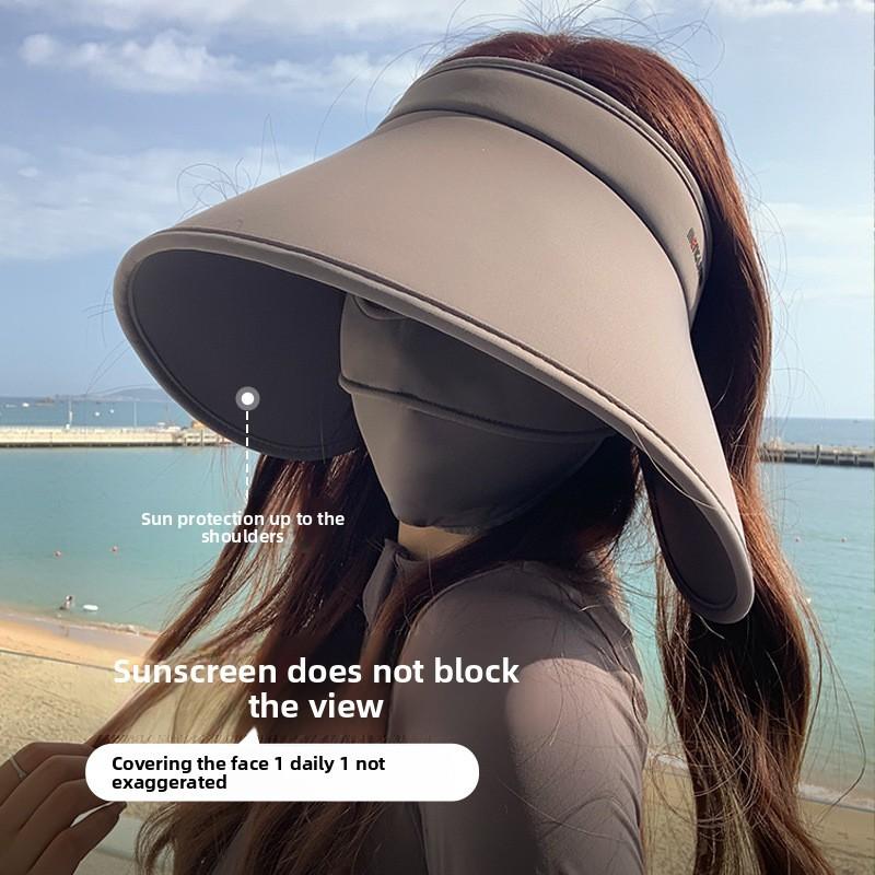 Summer Sun Hat For Women Large Brim Ventilated Uv Protection Foldable Garden Hat