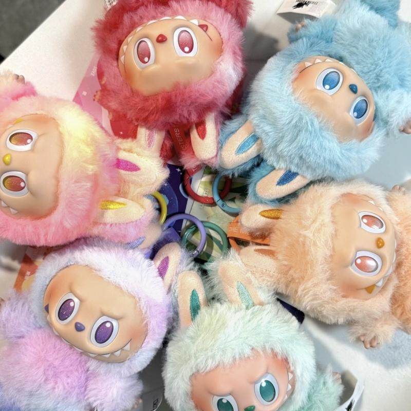 Kreslená plyšová hračka Labubu V3 Plněná anime vinylová tvář Láska Klid Panenka Labubu Přívěsek na tašku Klíčenka Dárky k narozeninám Dívka