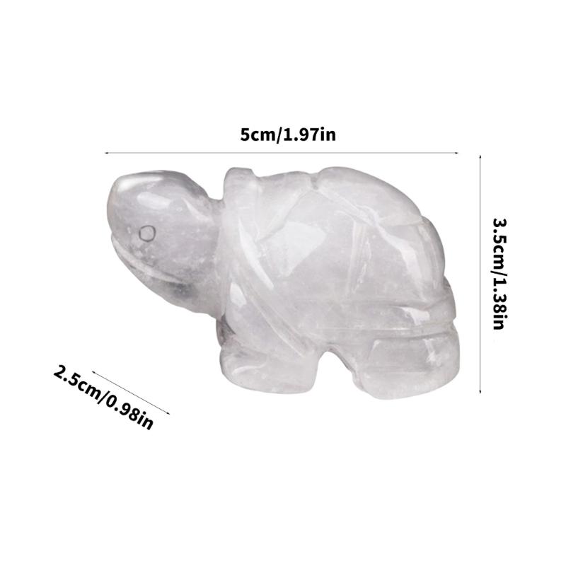 Turtles Crystal Decors,Healings Crystal Turtles Figurines Gemstones Lucky Stone Animal Sculptures Ornament Home Decors