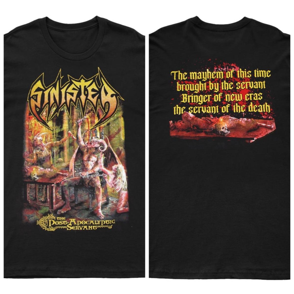 

2025 New SINISTER - The Post Apololytic Servant Printed Unisex Street Fashion Trend Short Sleeved Pure Cotton Round Neck 4XL