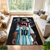 Messi's Legacy Soccer Carpet Suitable for Foyer Playrooms Dining Room Game Room Anti-slip Rug Decorate Offices Perfect Birthday/Christmas Gift Idea