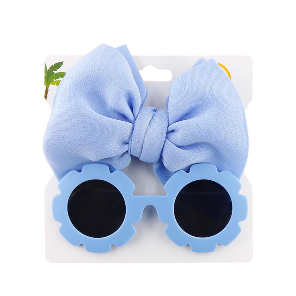 Kids' Cartoon Sunglasses & Headband Set - Girls' Space Cotton Design