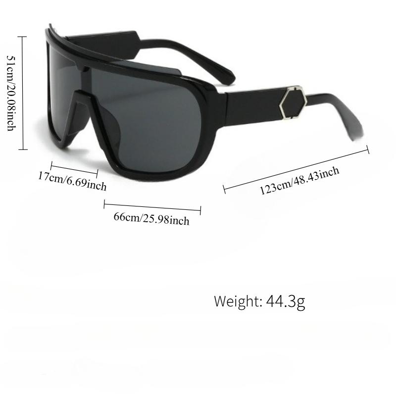 Oversized Sunglasses Women Men Luxury Brand Designer Vintage Punk Outdoor Riding Sport Goggle Sun Glasses