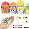 Extra Large Weekly Pill Organizer 2 Times A Day, Pill Box 7 Day Am Pm To Hold Daily Medicine Vitamin and Supplements