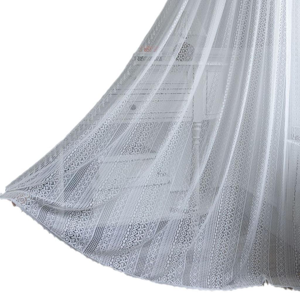 White jacquard hollow curtains, translucent American rural hollow pastoral living room bay window literature and art