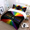 Rainbow rays and text. Bedding sets Duvet cover sets Duvet covers Pillowcases(1 * Duvet Cover 2 * Pillowcases without duvet insert)