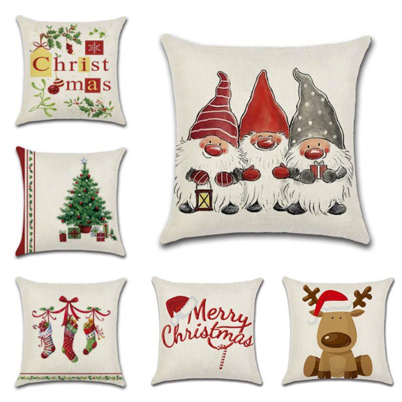 Vibrant Multicolor Christmas Cushion Cover Perfect For Holiday Home Decor