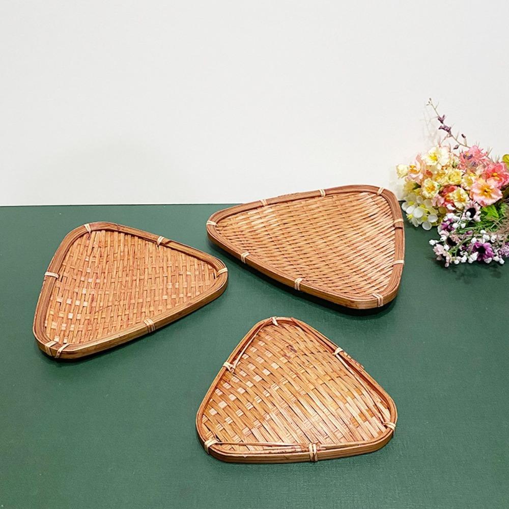 Woven Storage Basket Handmade Fruit Basket Versatile Serving Tray  for Kitchen