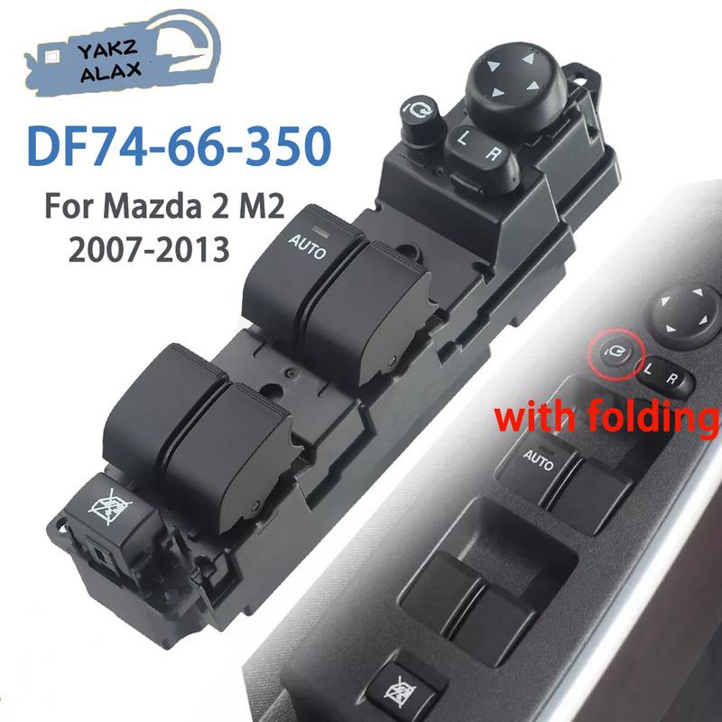 Front Left Driver Master Power Door Window Control Switch Glass Lifter Button for Mazda 2 M2 2007-2013 DF74-66-350 DF7466350