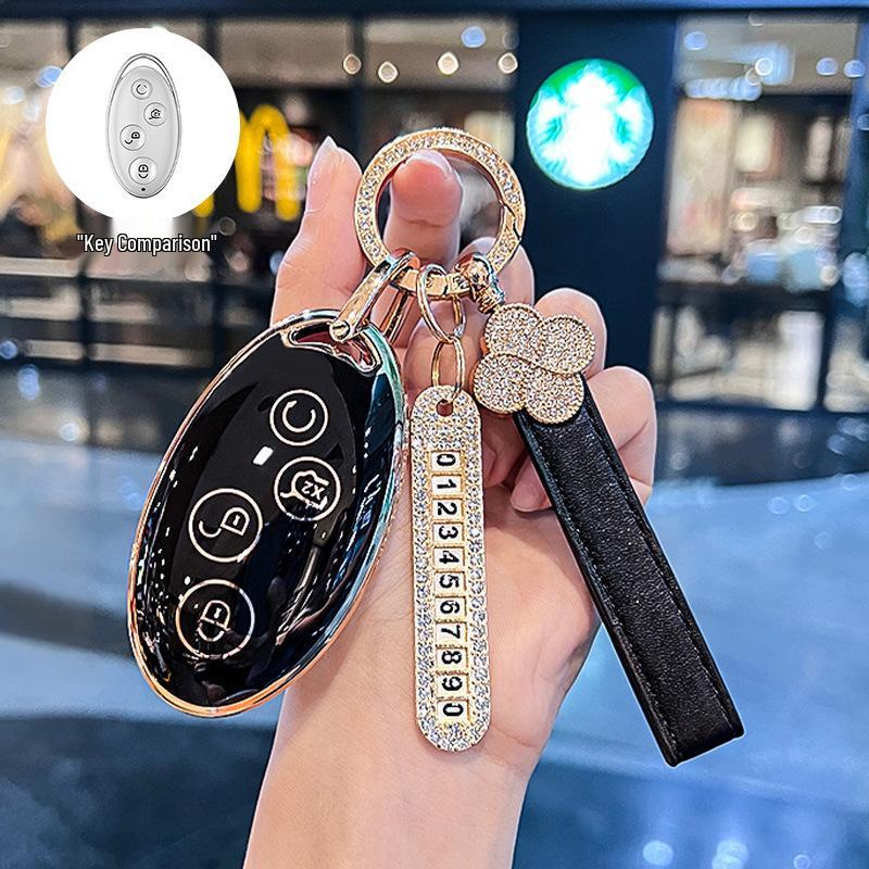 Compatible Key Case for BYD Models: Dolphin, Han, Qin Plus DMi, Song Pro, Yuan, Tang, Seagull EV, Destroyer 05, Seal 06