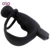 Men's Masturbation Plug Silicone Vibrator Sex Toy Prostate Ring G-Port Massager Adults