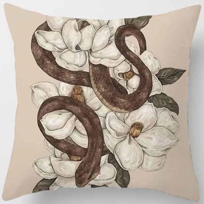 Animal and Plant Cartoon SeriesCushion CoverSofa Office PillowcasePeach Blossom OrnamentRainbow PillowcaseHome Decorations