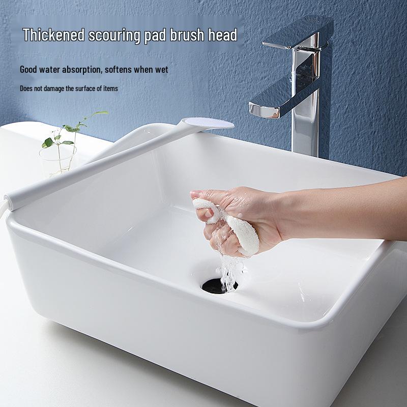 Detachable Long-Handle Sponge Brush Set for Kitchen & Bathroom
