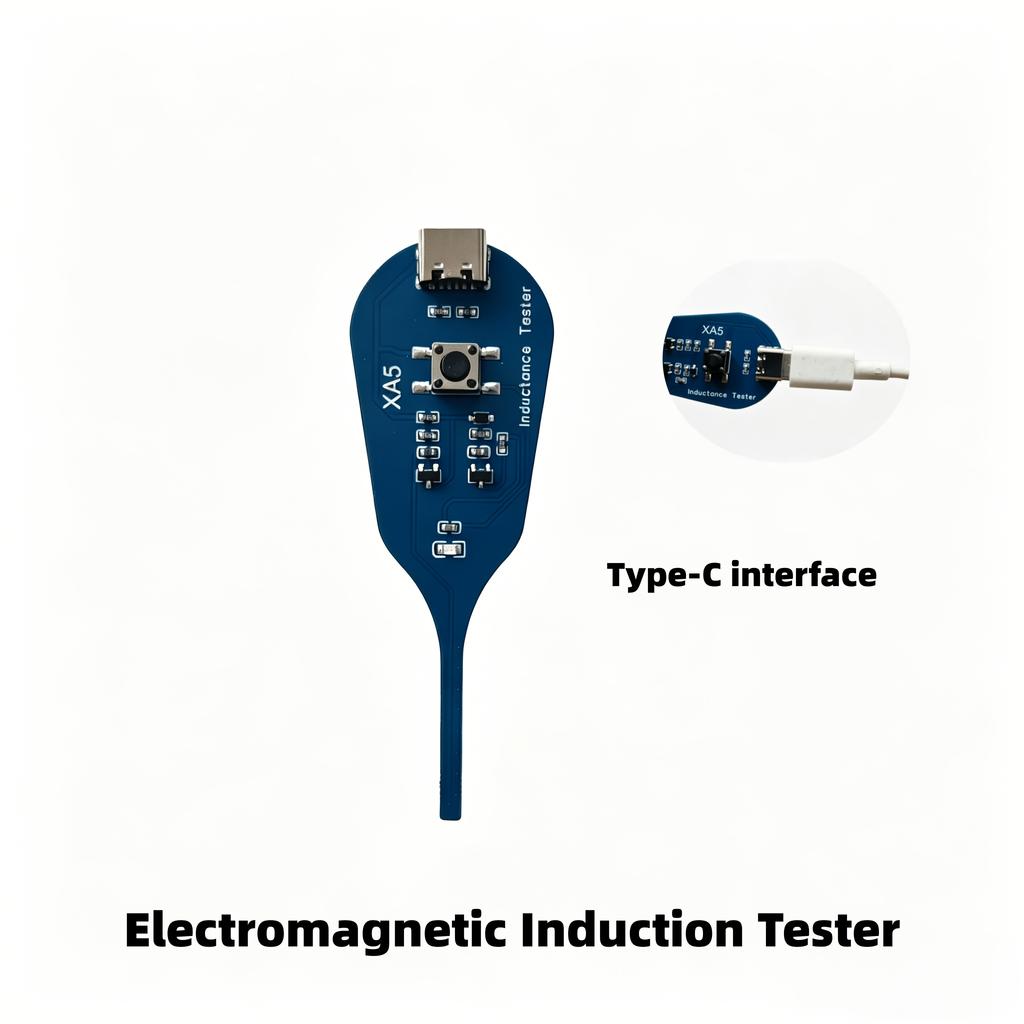 2 Pcs Electromagnetic Induction Tester, Phone Repair Inductor Fault Detector, Portable Type-C Circuit Continuity Checker