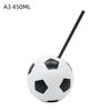 Kreativer Fußballförmiger Wasserbecher 450/600ML Auslaufsicher mit Strohhalm und Deckel für Kinder Picknick Reisen Outdoor-Aktivitäten